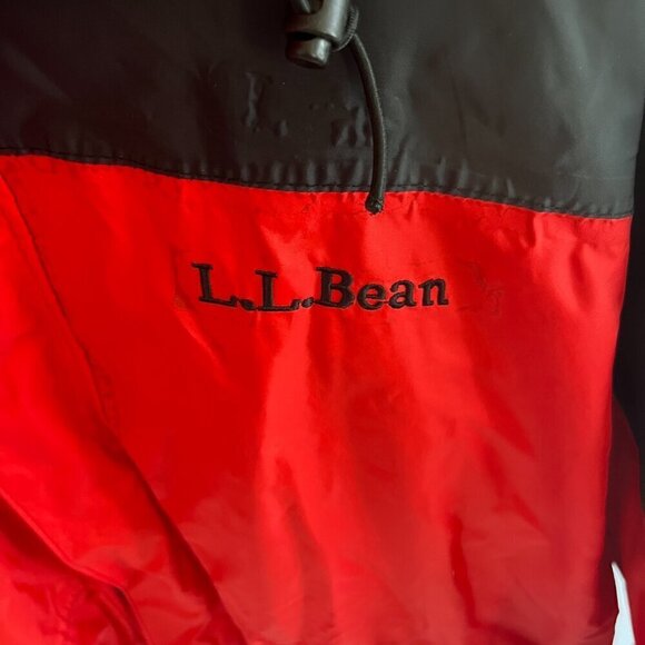 Vintage 90s L.L. Bean Men’s Red Black Jacket Coat Y2K Size Large Gore-Tex - Picture 2 of 16